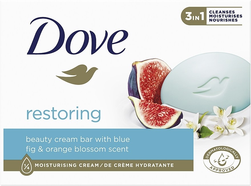 Тверде мило Dove Інжир та пелюстки апельсина, 90 г