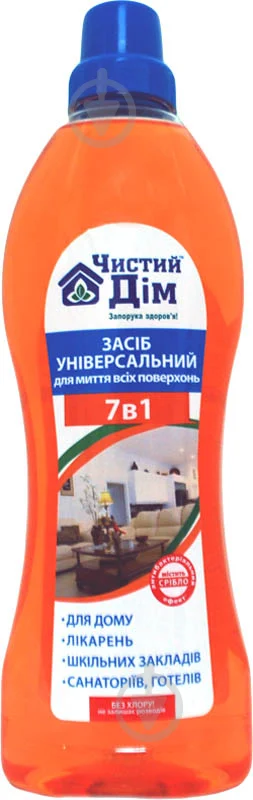 Універсальний засіб для миття поверхонь Чистий Дім 7 в 1, 1 л