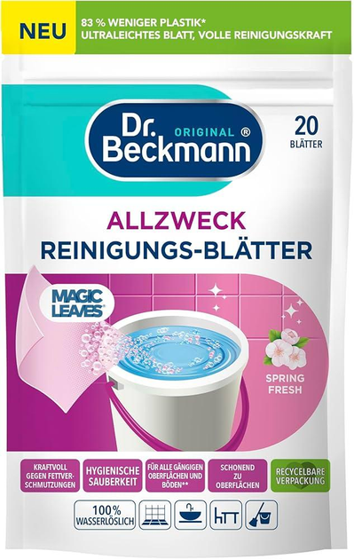 Універсальні серветки для чищення Dr. Beckmann Spring Fresh (20 шт)