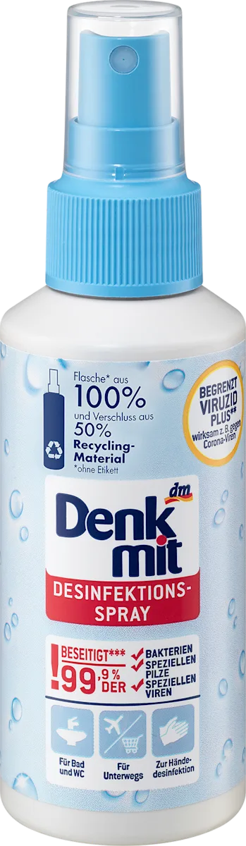 Універсальний дезінфікуючий спрей Denkmit Disinfectant spray universal, 100 мл.