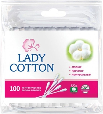 Ватные палочки Lady Cotton, 100 шт