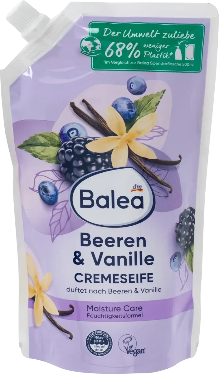 Рідке мило Balea Beeren & Vanille запаска, 500 мл