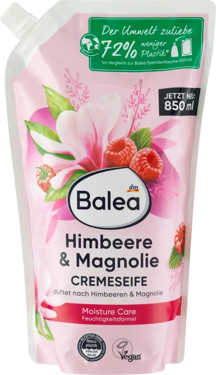 Рідке мило Balea Himbeere & Magnolie запаска, 850 мл