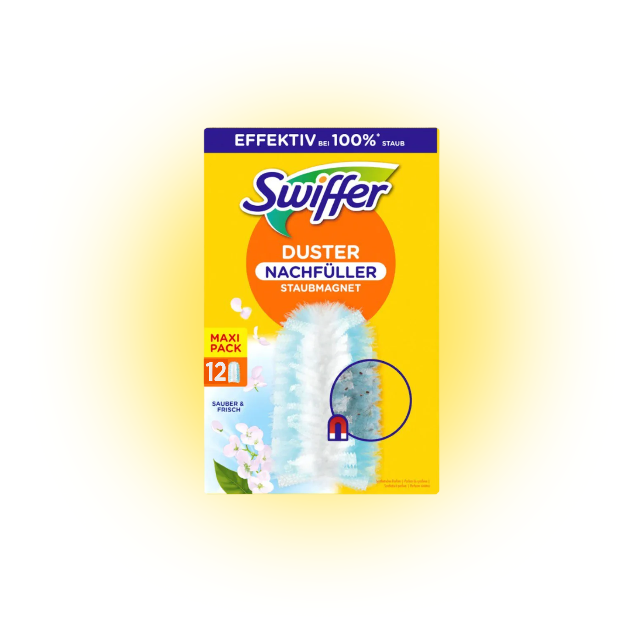 Змінні насадки Swiffer Duster, змінний блок пилових магнітів з ароматом свіжості, 12 шт