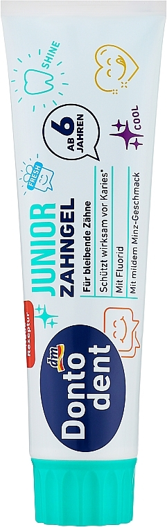Зубная паста детская Dontodent Junior 6+, 100 мл